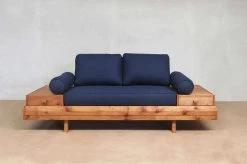 Masaya & Co. Floating Love Seat - Navy Blue Living Room