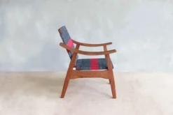 Masaya & Co. Izapa Arm Chair - Granito Red Stripe Manila