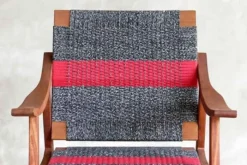 Masaya & Co. Izapa Arm Chair - Granito Red Stripe Manila