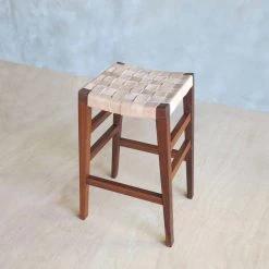 Masaya & Co. Masaya Leather Barstool Furniture