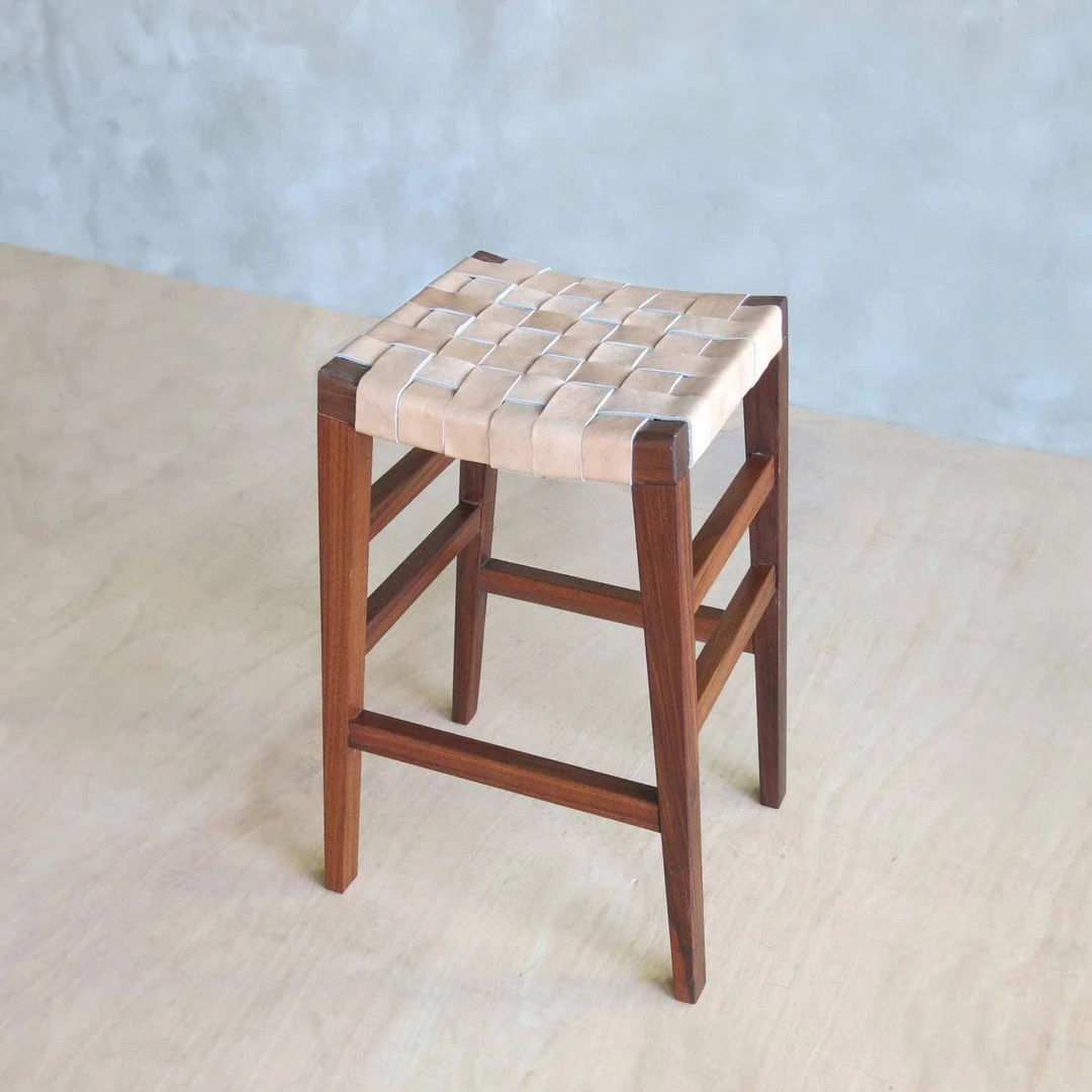 Masaya & Co. Masaya Leather Barstool Furniture 4 Masaya & Co. Masaya Leather Barstool Furniture