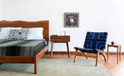 Masaya & Co. Furniture Masaya Manila Lounge Chair - Midnight Blue