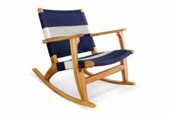 Masaya & Co. Masaya Rocking Chair - Navy + White