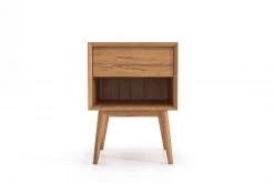Masaya & Co. Mid Century One Drawer Side Table / Nightstand Furniture