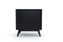 Masaya & Co. Mid Century Two Drawer Side Table / Nightstand