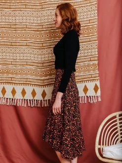 Mata Traders Fatima Pink Spots Flounce Skirt Best Sellers