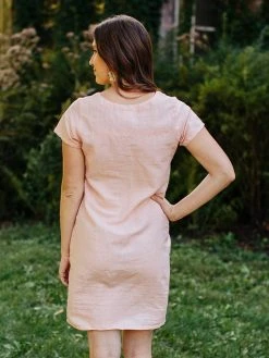 Mata Traders Kensington Pink Linen Dress 9 Mata Traders Kensington Pink Linen Dress