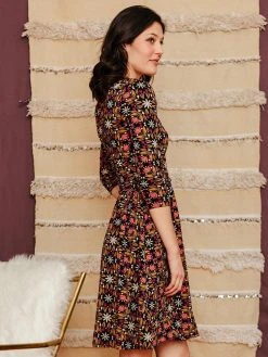 Mata Traders Clothing Novela Mauve Tile Dress