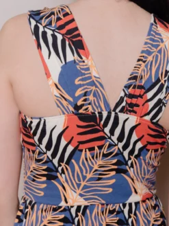 Mata Traders Fair Trade Opal Layered Palms Dress