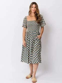 Mata Traders Teddy Blue Lotus Dress