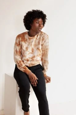 North Of West Sale Max Tie Dye Sweatshirt - Amber
