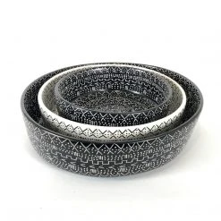 Mbare Small Black Mud Cloth Bowl