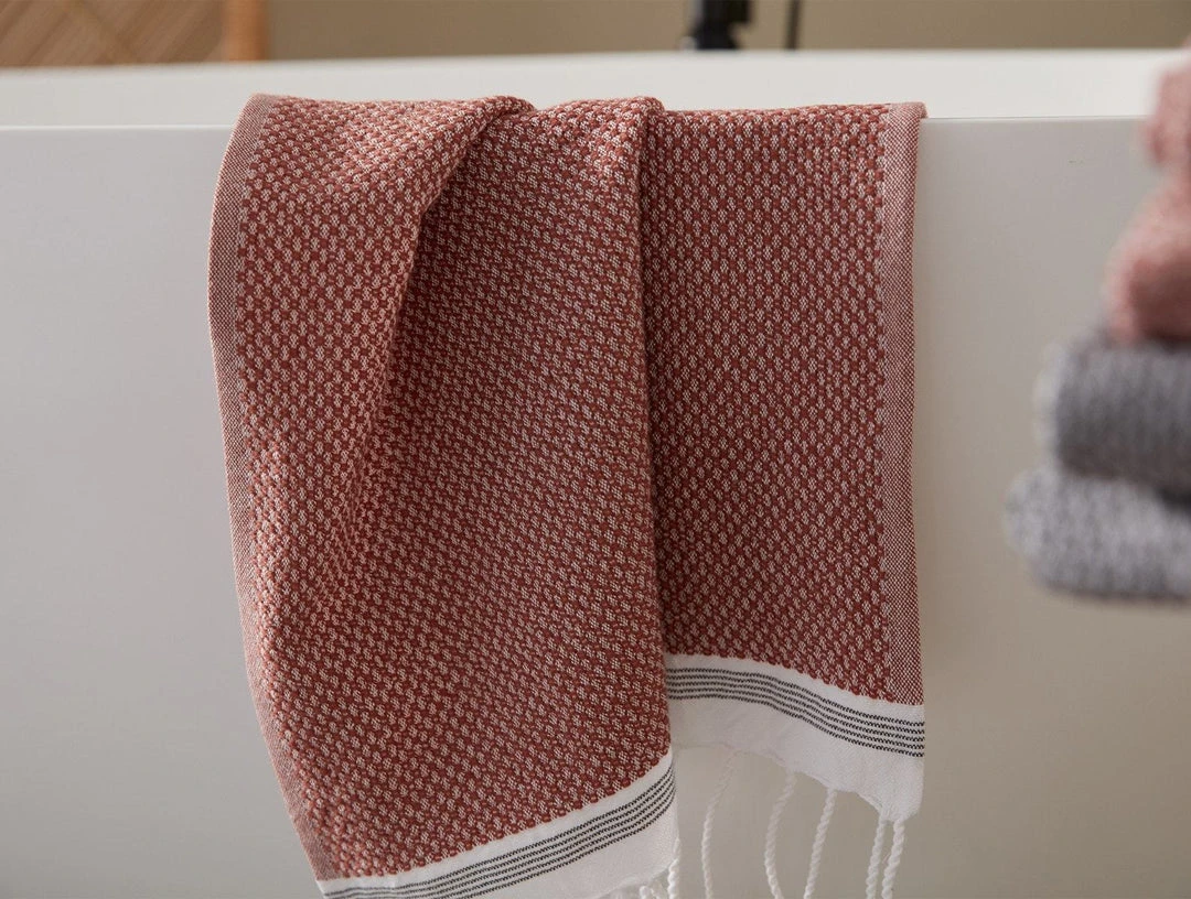 Coyuchi Best Sellers Mediterranean Towels - Rosehip / Shadow 5 Coyuchi Best Sellers Mediterranean Towels - Rosehip / Shadow