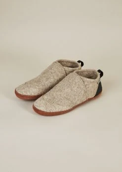 Kyrgies Men's Wool Tengries Slippers - Oatmeal Best Sellers