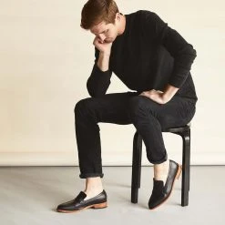 Nisolo Men's Chamberlain Penny Loafer - Black