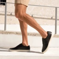 Nisolo Men's Diego Low Top Sneaker - Black