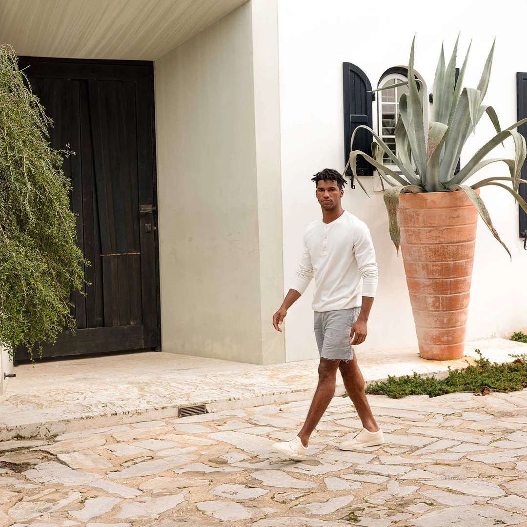 Nisolo Men's Diego Low Top Sneaker - Bone 6 Nisolo Men's Diego Low Top Sneaker - Bone