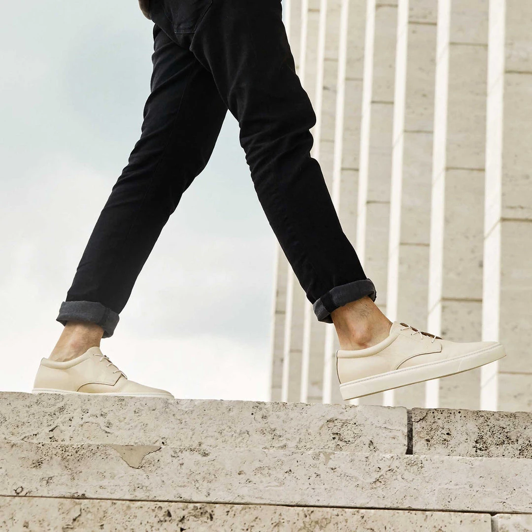 Nisolo Men's Diego Low Top Sneaker - Bone 5 Nisolo Men's Diego Low Top Sneaker - Bone