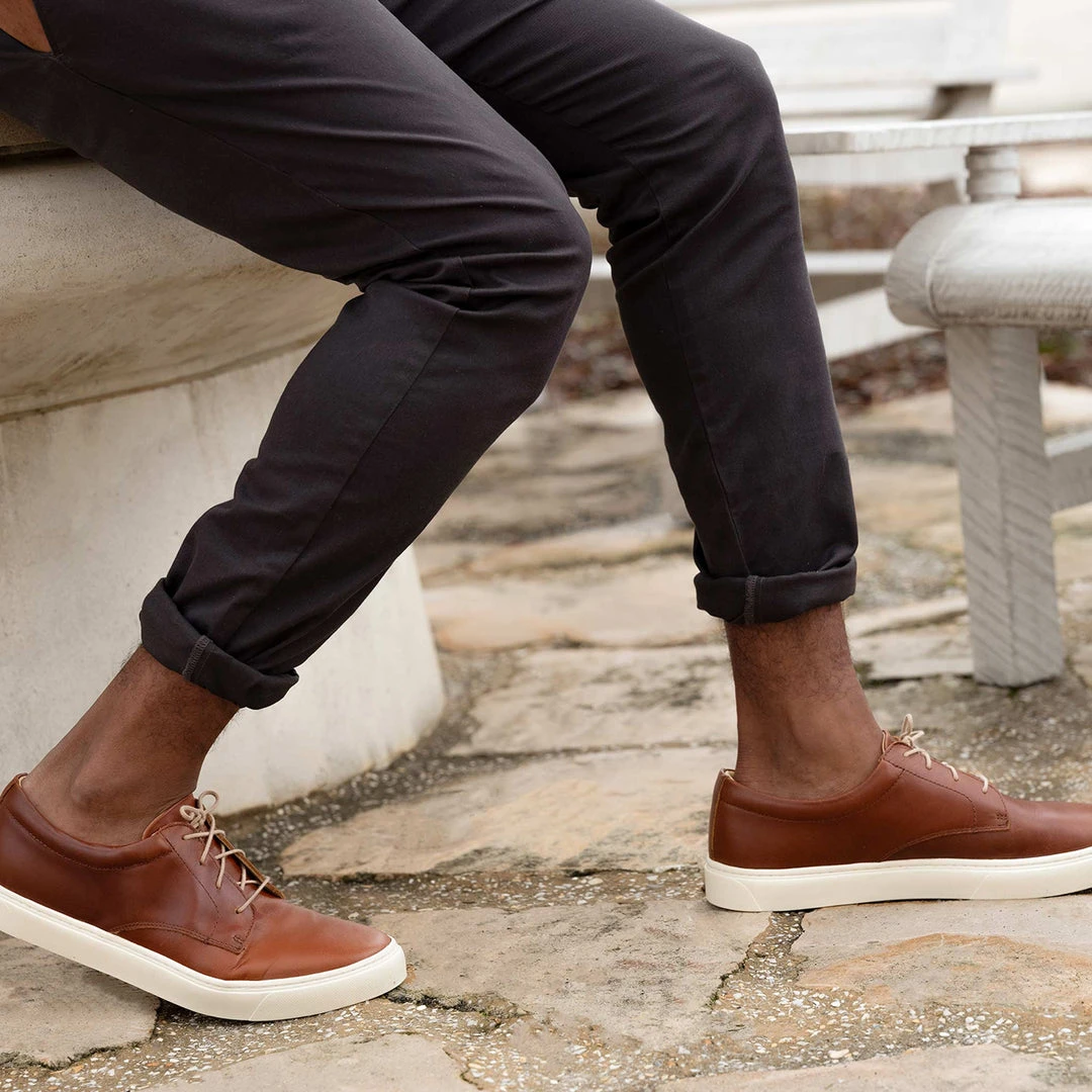 Nisolo Men's Diego Low Top Sneaker - Brandy 6 Nisolo Men's Diego Low Top Sneaker - Brandy