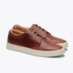 Nisolo Men's Diego Low Top Sneaker - Brandy