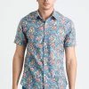 Dushyant Asthana Men's Prat Short Sleeve Shirt - Mughal Floral 1 Dushyant Asthana Men's Prat Short Sleeve Shirt - Mughal Floral
