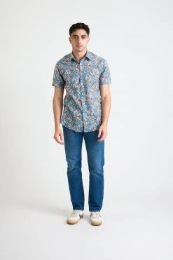 Dushyant Asthana Men's Prat Short Sleeve Shirt - Mughal Floral