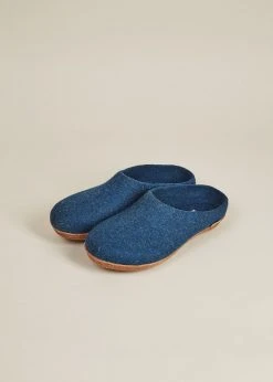 Kyrgies Men's Molded Sole Low Back Wool Slippers - Navy Best Sellers 13 Kyrgies Men's Molded Sole Low Back Wool Slippers - Navy Best Sellers