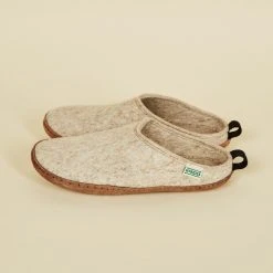 Kyrgies Best Sellers Men's Wool Slipper Slides - Oatmeal