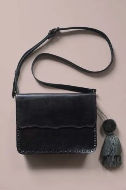 Purse & Clutch Mexican Leather Crossbody - Charcoal Accessories