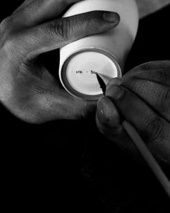 Middle Kingdom Cold Mountain Porcelain Vase - Steel Grey