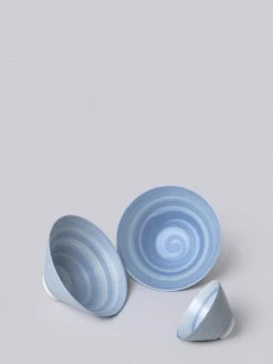 Middle Kingdom Best Sellers Conical Porcelain Bowl - Cornflower