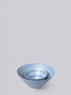 Middle Kingdom Best Sellers Conical Porcelain Bowl - Cornflower