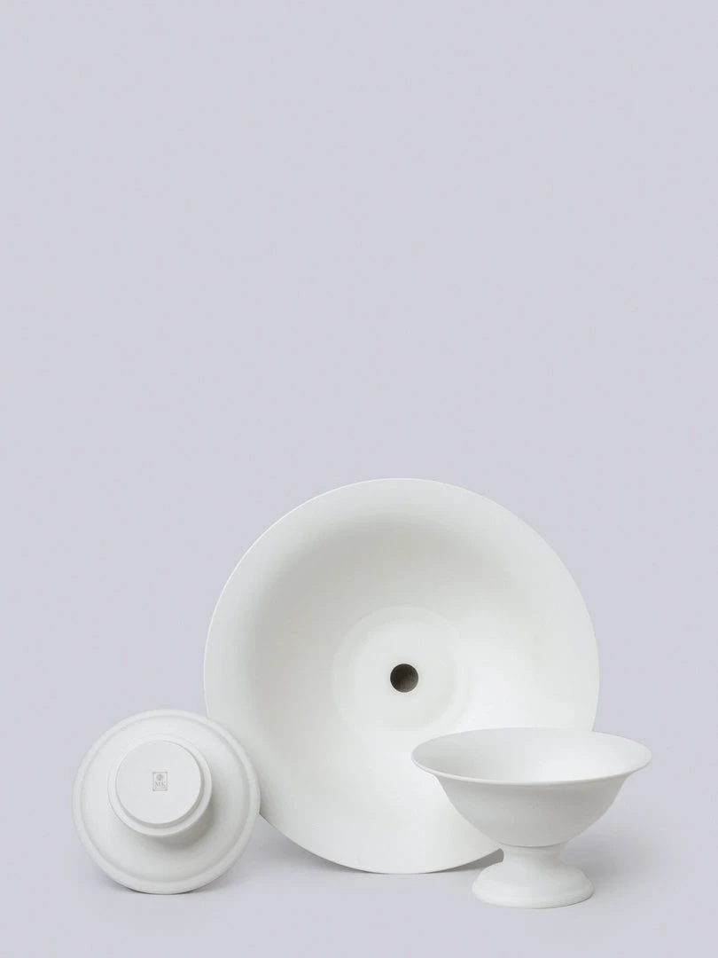 Middle Kingdom Best Sellers Footed Porcelain Vase - Bisque 5 Middle Kingdom Best Sellers Footed Porcelain Vase - Bisque