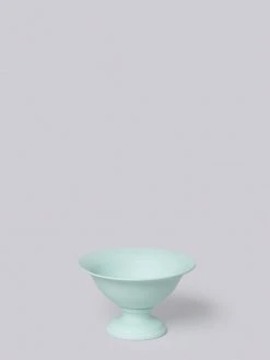 Middle Kingdom Planters + Vases Footed Porcelain Vase - Mint