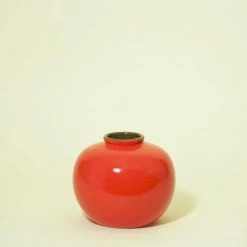 Middle Kingdom Home Goods Glossy Jade Ring Porcelain Vase