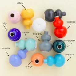 Middle Kingdom Glossy Mini Porcelain Vase 5 BIPOC Owned