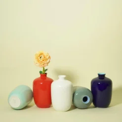 Middle Kingdom BIPOC Owned Glossy Small Plum Porcelain Vase