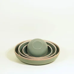 Middle Kingdom Hermit Porcelain Bowl - Steel Grey BIPOC Owned