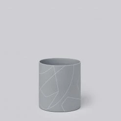 Middle Kingdom Large Porcelain Cylinder -Ash Home Goods
