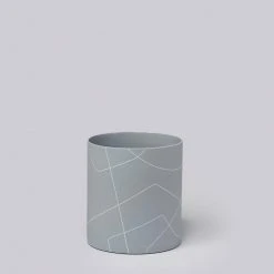 Middle Kingdom Large Porcelain Cylinder -Ash Home Goods