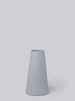 Middle Kingdom Home Goods Tall Thin Porcelain Cone - Ash
