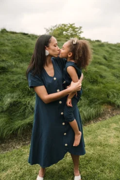 Mien Kids' Kinship Wrap Jumper - Rich Teal