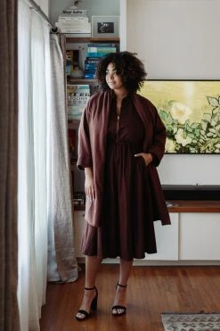 Mien Clothing Maison Midi Dress - Hickory