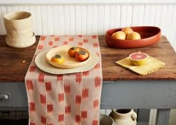 Minna Best Sellers Ikat Table Runner - Rust
