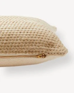 Minna Sheila Merino Lumbar Pillow - Wheat