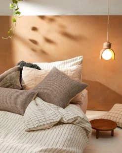 Minna Home Goods Sheila Merino Throw Pillow - Fog