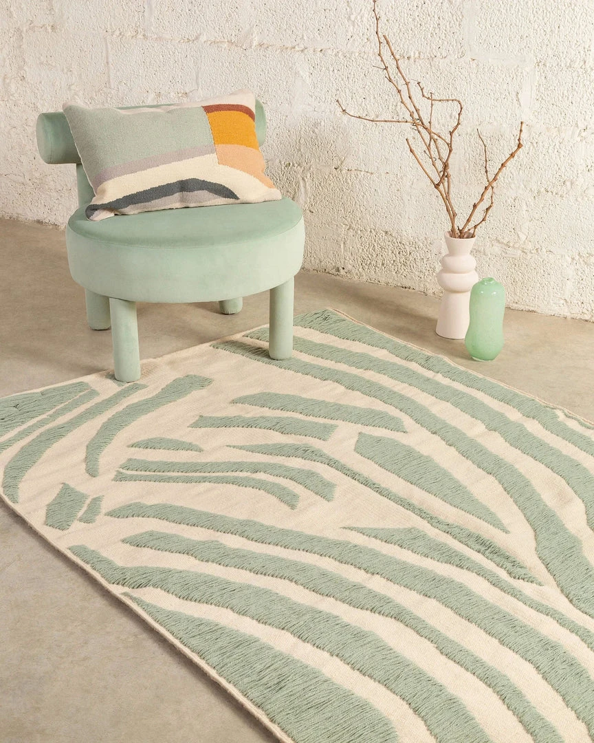 Kiliim Mint Markings Wool Rug 4 Kiliim Mint Markings Wool Rug