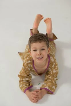 Mirasa Design Baby Elephant Tunic - Forest Yellow