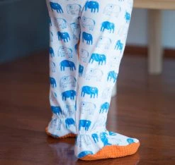 Mirasa Design Baby Footed Elephant Onesie - Orange