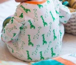 Mirasa Design Kids' + Baby Baby Footed Giraffe Onesie